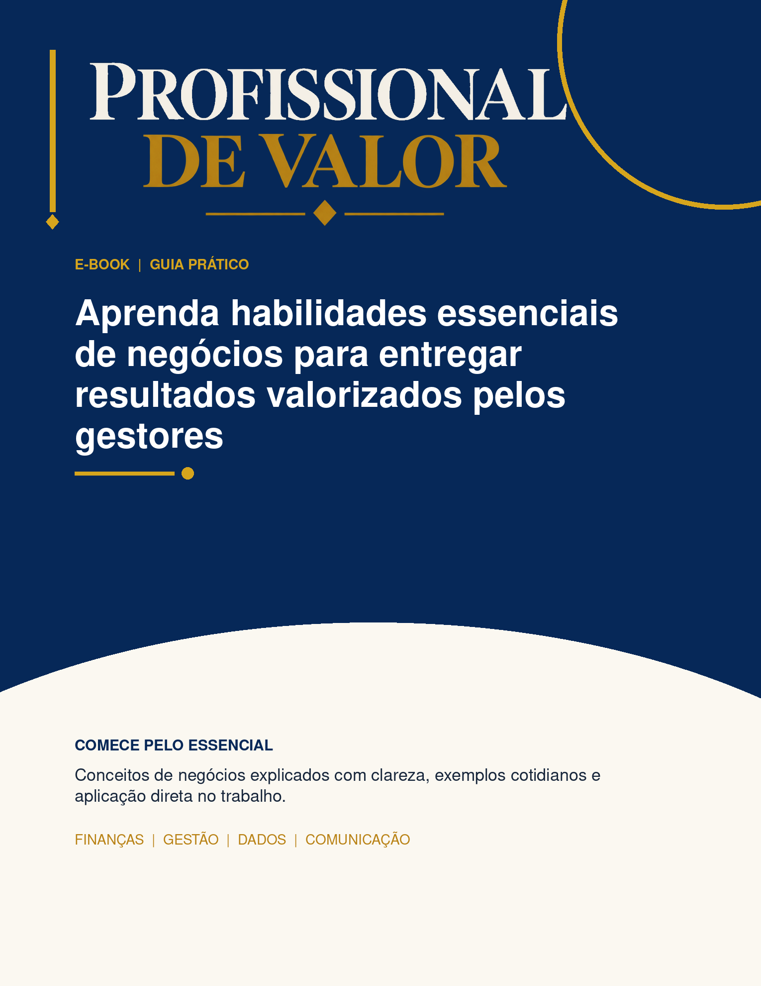 Capa do e-book Profissional de Valor